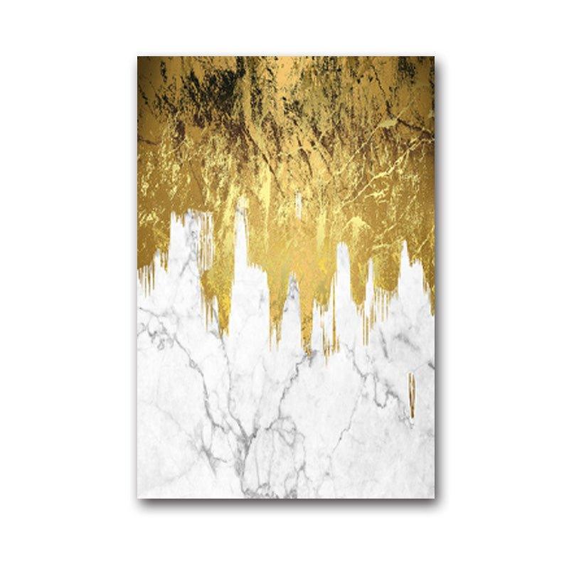 Gorgeous Golden Abstract Canvas Prints - Fansee Australia