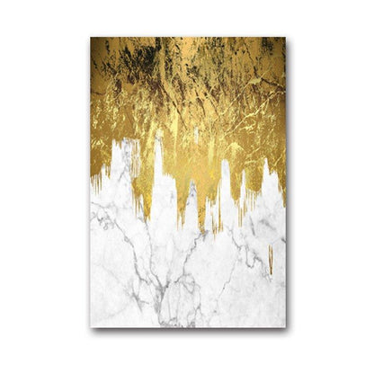 Gorgeous Golden Abstract Canvas Prints - Fansee Australia