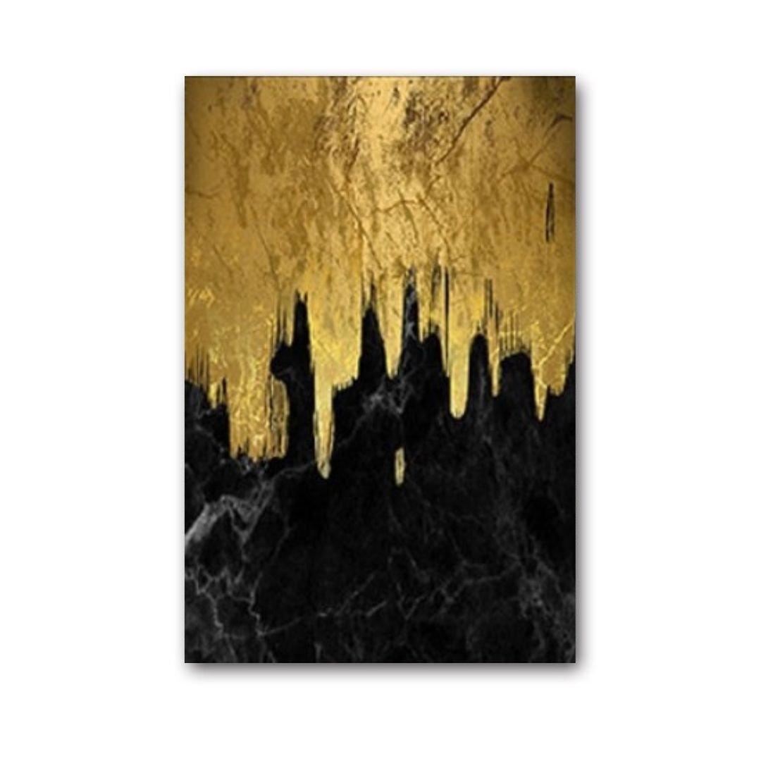 Gorgeous Golden Abstract Canvas Prints - Fansee Australia