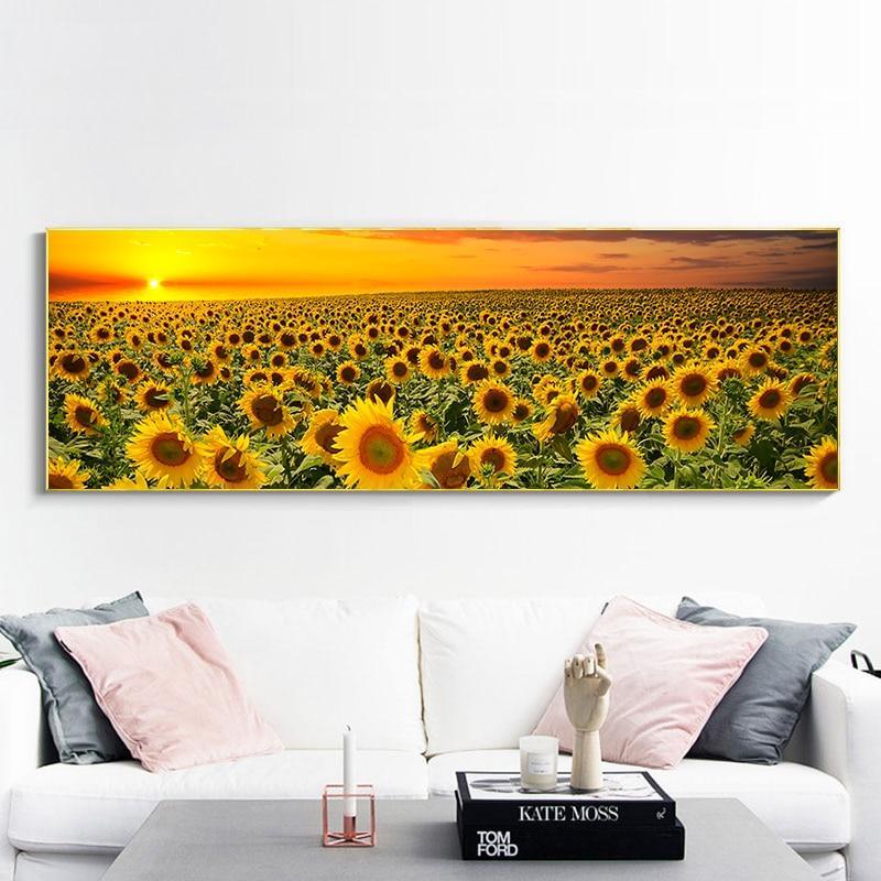 Sunflower Field Canvas Print - artwallmelbourne
