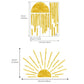 Rising Sun Fabric Wall Decals Kids Room Home Decor - Fansee Australia
