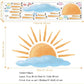 Sunrise On Rainy Cloudy Day Wall Sticker - artwallmelbourne