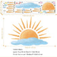 Sunrise On Rainy Cloudy Day Wall Sticker - artwallmelbourne