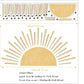 Sunshine Removable Wall Sticker For Nursery - artwallmelbourne