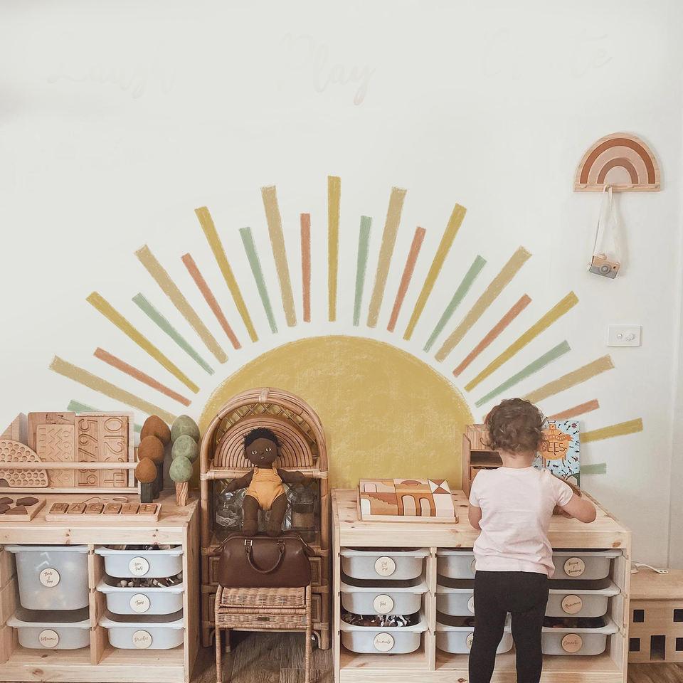 Sunshine Removable Wall Sticker For Nursery - artwallmelbourne