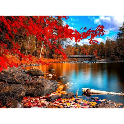 The Blue Lake Painting With Diamonds Kit - Fansee Australia