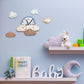 The Clouds Rainbow Kids Room Wall Clock - artwallmelbourne