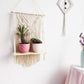 Wooden Floating Shelf Wall Hanging Macrame Planter - Fansee Australia